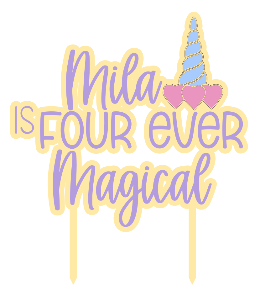 Themed Birthday Cake Topper