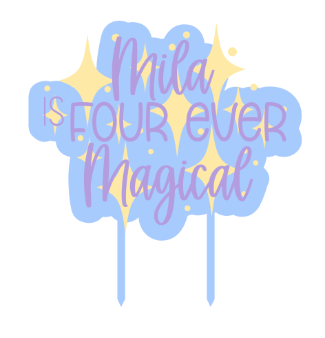 Themed Birthday Cake Topper