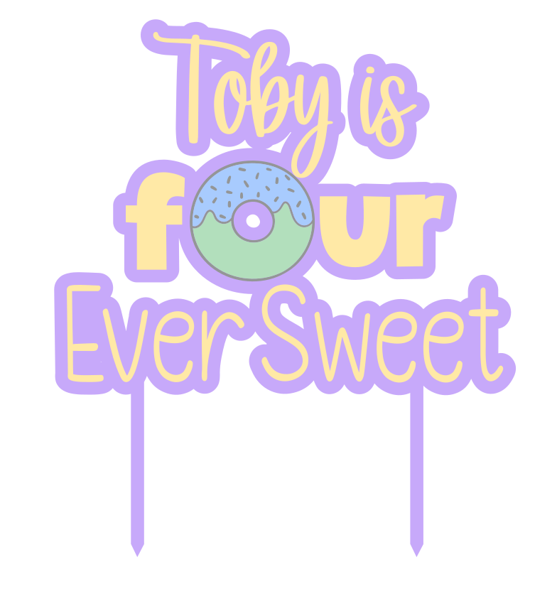 Themed Birthday Cake Topper