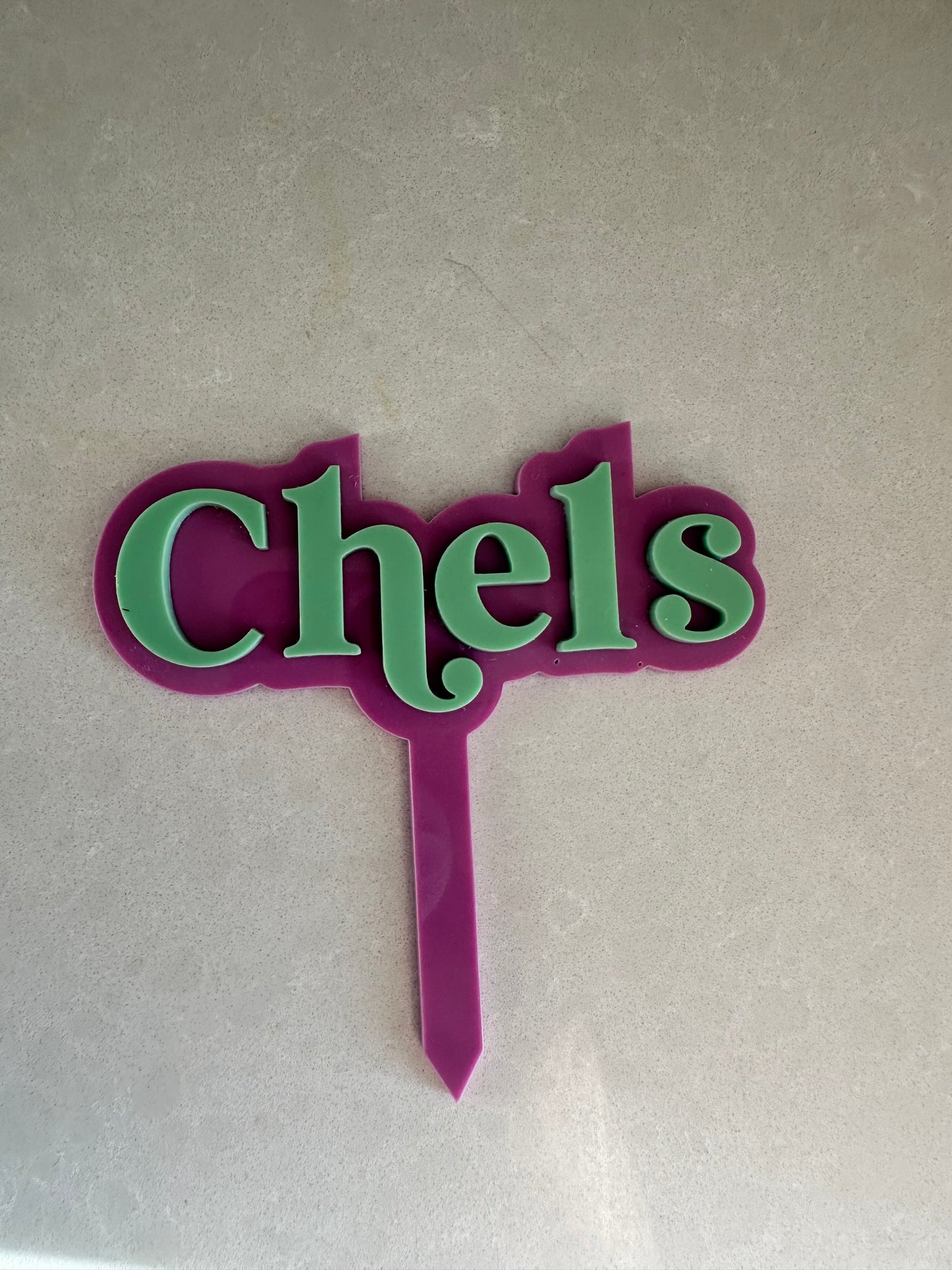 Single Name Cake Topper