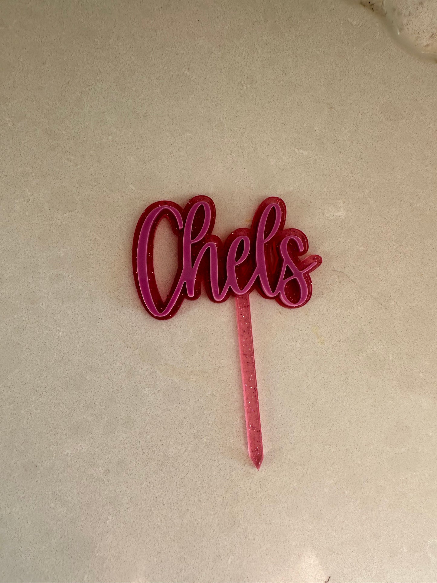 Single Name Cake Topper
