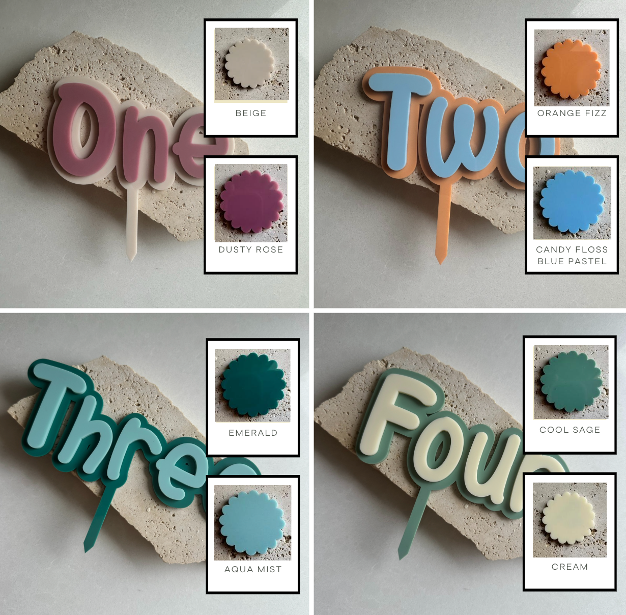 Number Cake Toppers