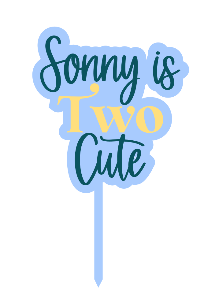 Themed Birthday Cake Topper