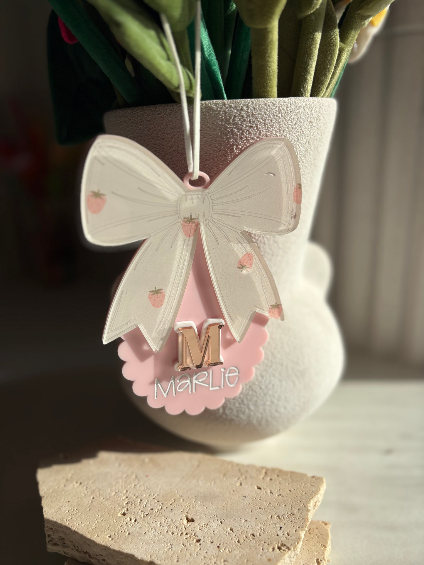 The Bow Initial Ornament