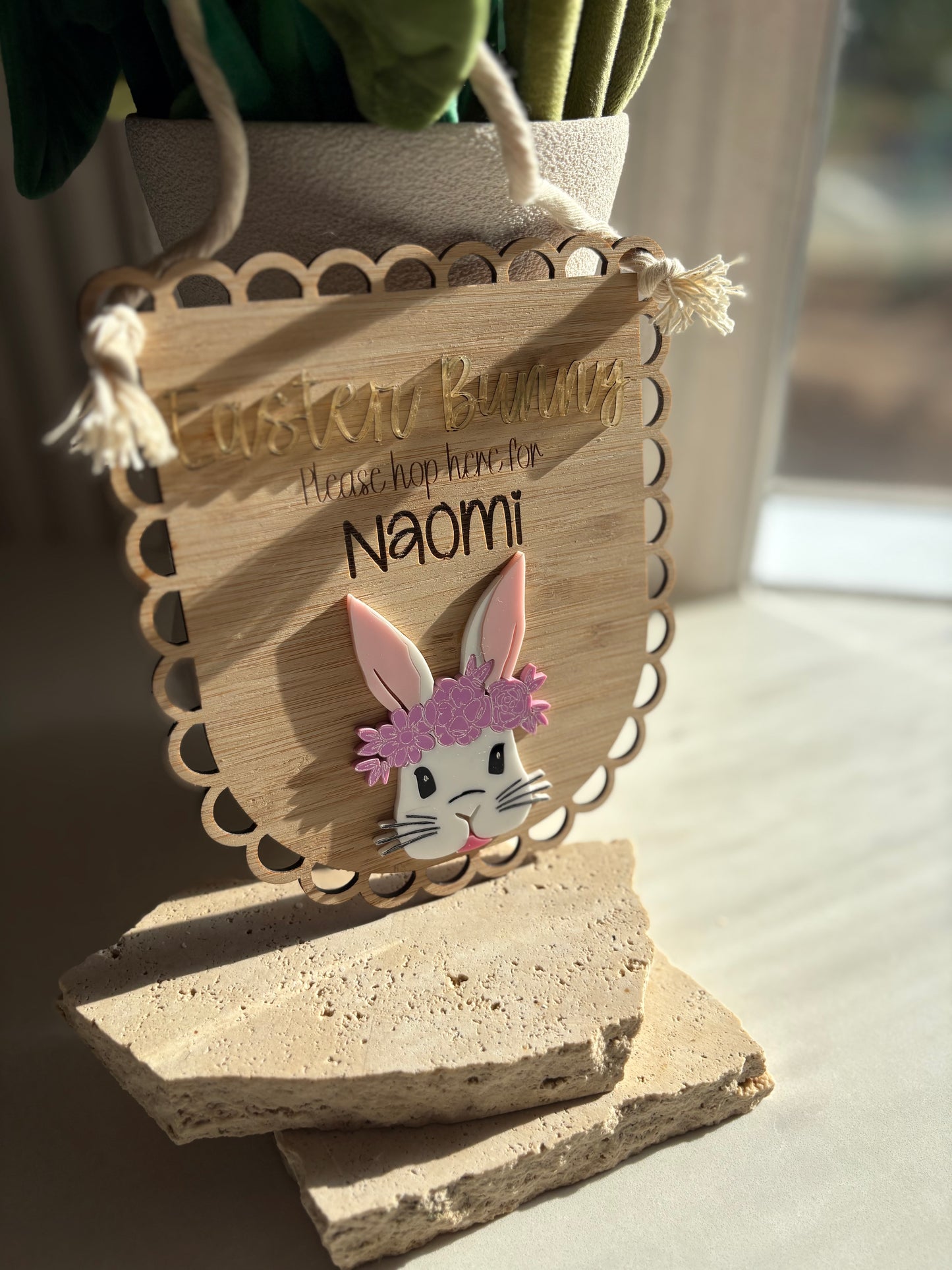 The Blossom Bunny Plaque