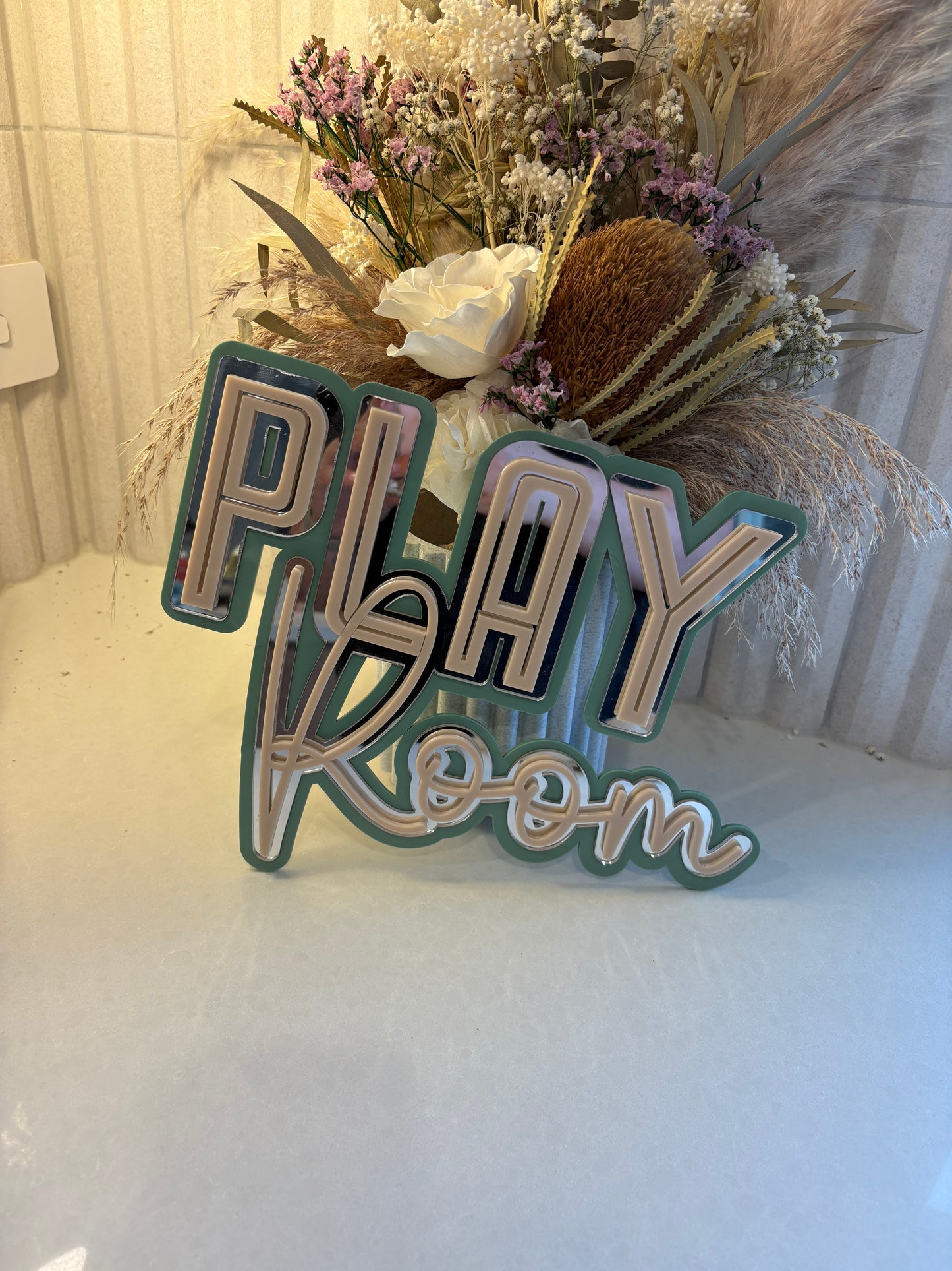 Triple Layer Acrylic Sign - Two Words