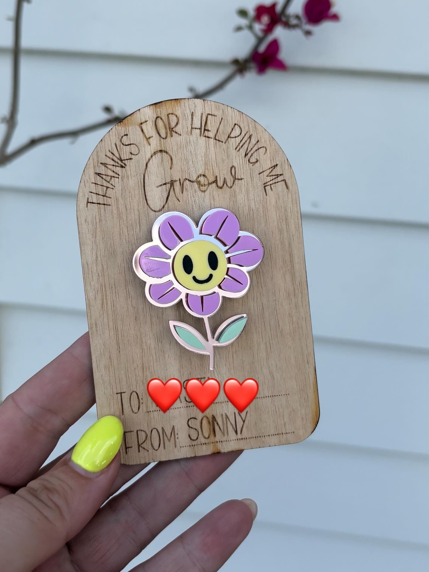 Personalised magnet and plaque gift