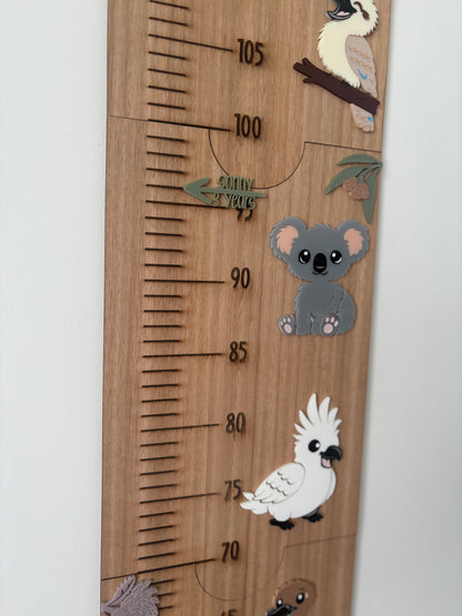 Australian Animals Height Chart