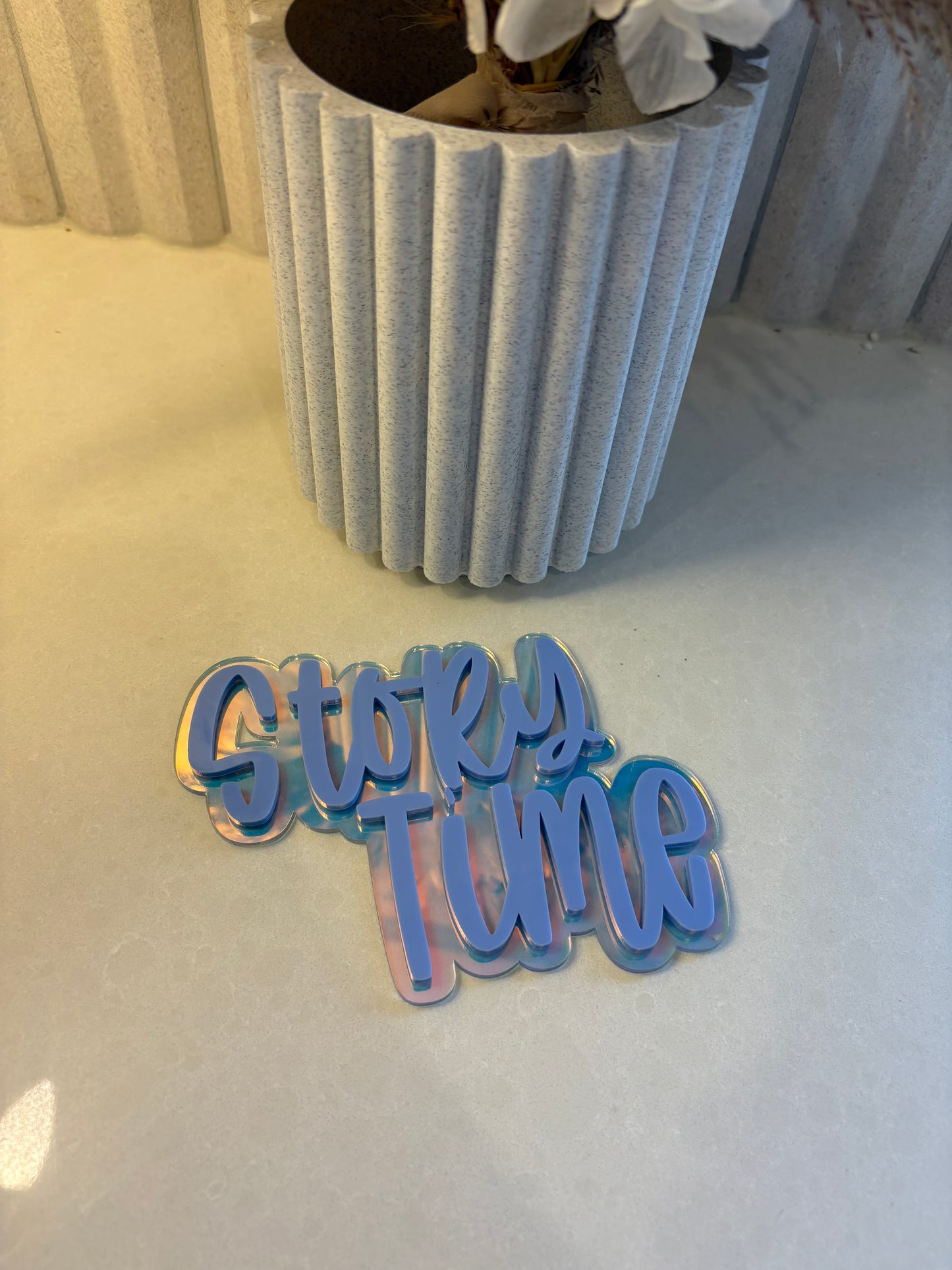 Triple Layer Acrylic Sign - Two Words