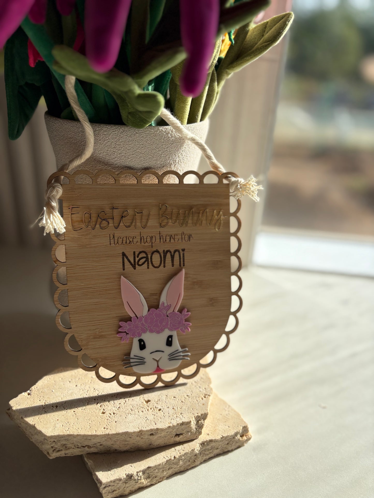 The Blossom Bunny Plaque