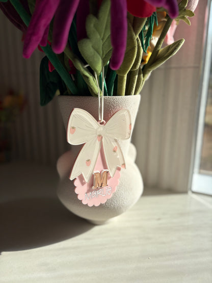 The Bow Initial Ornament