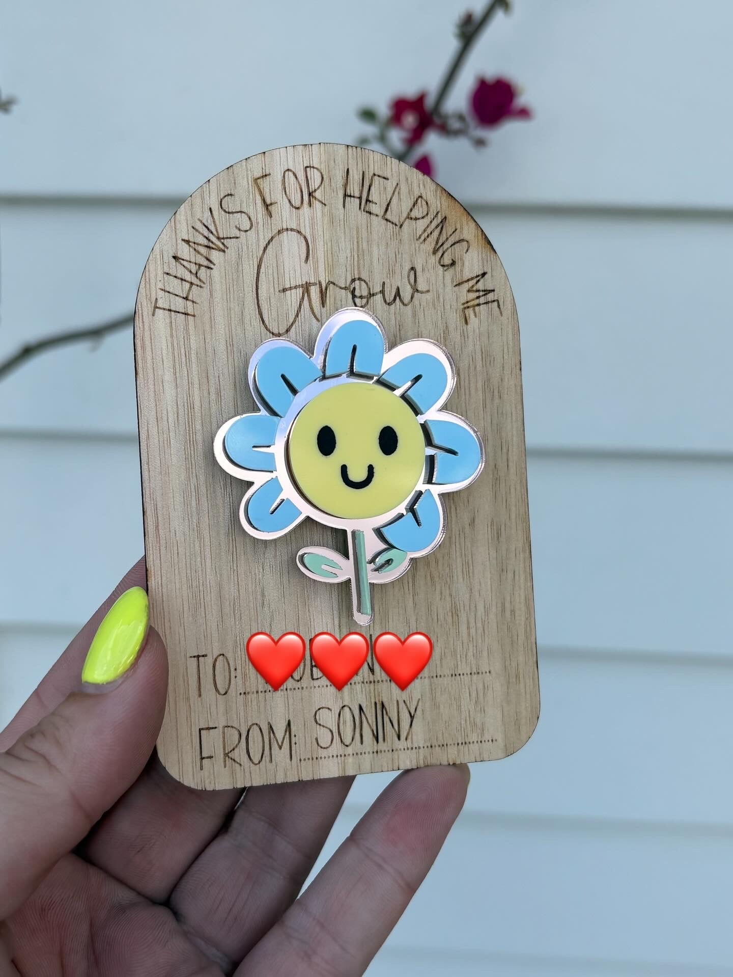 Personalised magnet and plaque gift