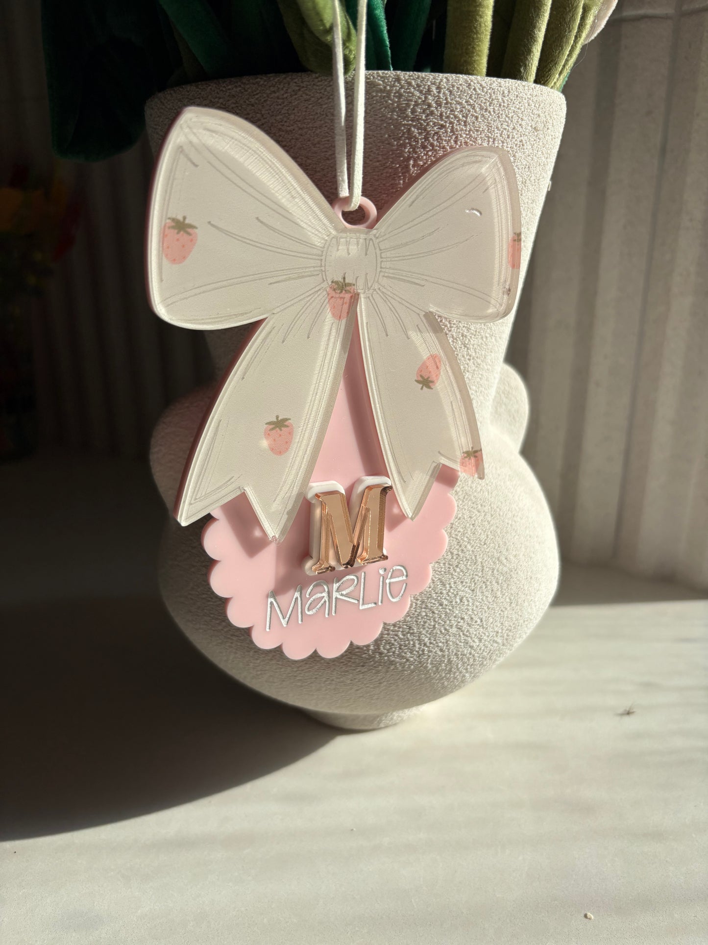 The Bow Initial Ornament