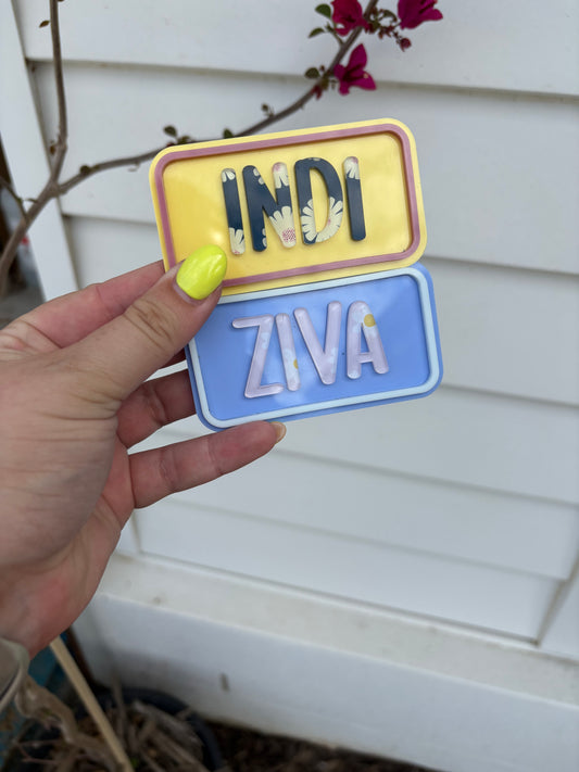 Personalised Mini Number Plates for Kids Bikes & Scooters