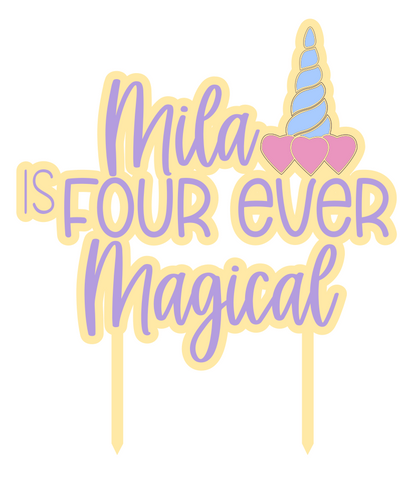 Themed Birthday Cake Topper