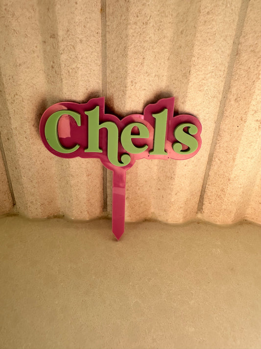 Single Name Cake Topper