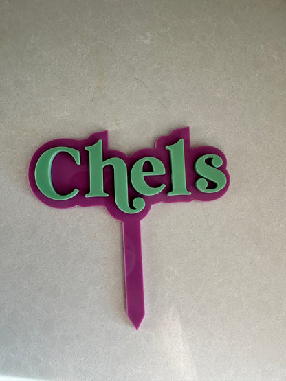Single Name Cake Topper