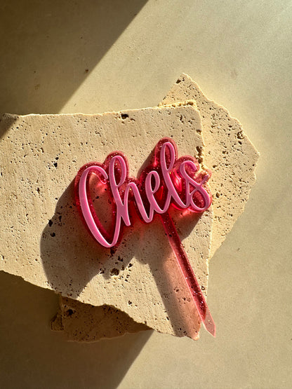 Single Name Cake Topper