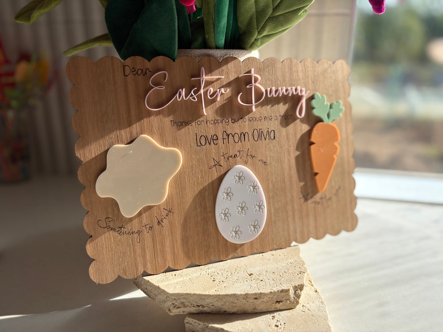 Personalised Easter Bunny Treat Tray