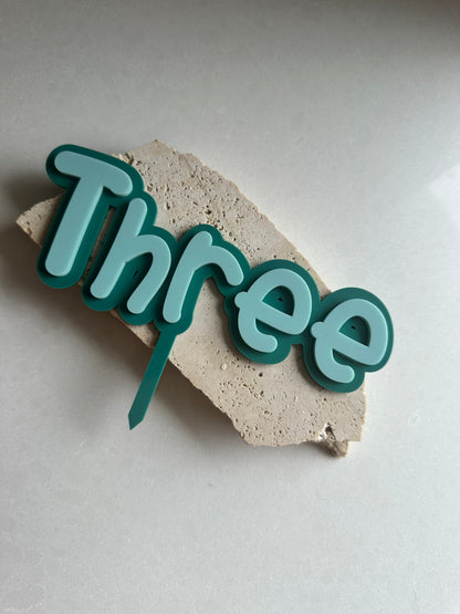 Number Cake Toppers
