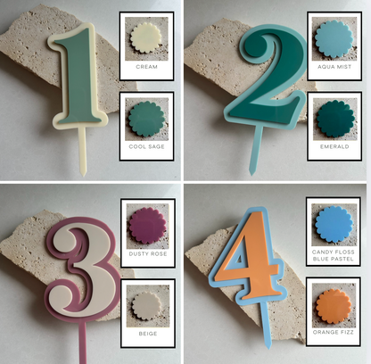 Number Cake Toppers